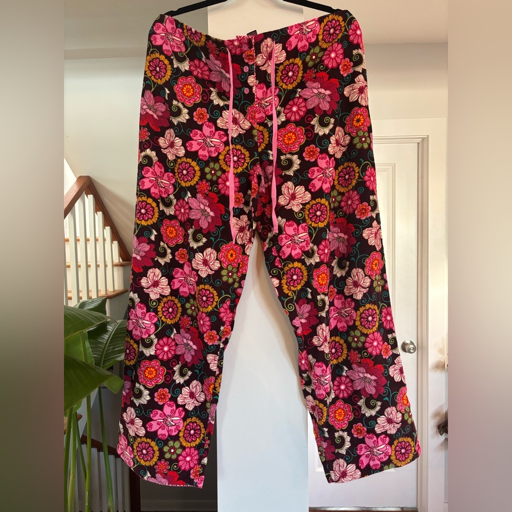 Vera Bradley 70s Style Corduroy Pants - Size L - 100% Cotton